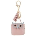 thumbnail image 1 of Gnmfd Owl Leather Coin Purse Key Holder Tassel Wallet Earphone Storage Bag, Compact Travel Organizer, Cute Gift for Women Men Teens Christmas Birthday Anniversary Special Occasions, 1 of 1
