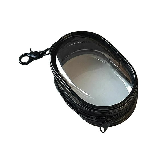 Gnmfd PVC Data Cable Storage Bag Transparent Electronics Organizer, Multi Elastic Loop Jewelry Charger Headphone Holder for Travel Home, Compact Portable Storage Bag for Accessories Gadgets