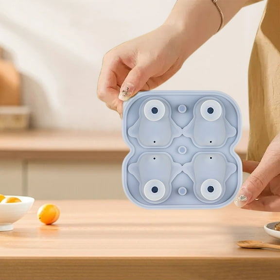 Gnmfd Penguin Ice Cube Tray Mold Cute Ice Ball Maker for Whiskey Cocktails Milk Tea Chocolate Jelly Fun Party Drinks Freezer Mold Home Bar Birthday Holiday Kitchen Use