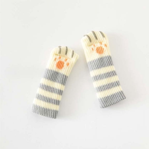 Gnmfd Pet Claw Chair Leg Protective Covers Cute Table Socks Non-Slip Elastic Furniture Leg Covers Reusable Washable for Home Decor Dining Living Room Office Holiday Pet Blanket