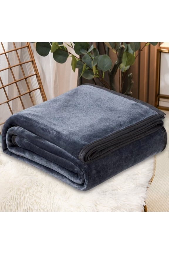 Plain Flannel Velvet Winter Blanket 59"x79" Soft Cozy Multipurpose Throw Blanket for Home Sofa Picnic Camping Aviation Leg Cover Comfort All Seasons Blanket Blanket Hoodie Blanket for Bed