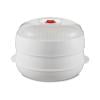 Gnmfd Plastic Microwave Steamer Rack, Multi-Layer Steam Basket for Even Cooking, Food Grade Oven and Microwave Safe, Ideal for Vegetables, Seafood, Dumplings, Quick and Healthy Kitchen Cooking