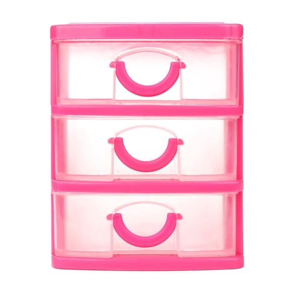 Gnmfd Plastic Mini Desktop Drawer Organizer for Jewelry Makeup Office Supplies Small Objects, Storage Drawers for Beads Rings Keys Sewing Tools Crafts, Cube Storage Organizer for Home Desk Countertop
