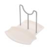 Gnmfd Plastic Pot Lid Organizer Rack, Space Saving Kitchen Storage for Pan Lids Pots, Easy Access Holder for Cabinet Countertop, Keeps Kitchen Clean Tidy and Well Organized