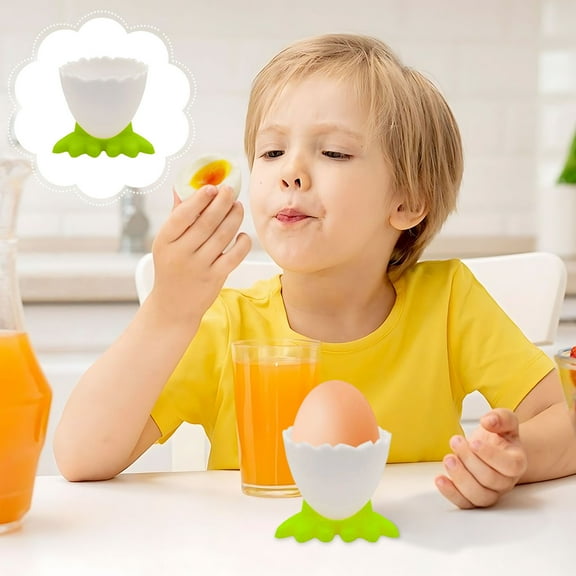 Gnmfd Plastic Tray Breakfast Cup Holder Cute Chick Design, Stable Egg Holder for Kitchen Table Picnics Parties Home Use Decorative Breakfast Tableware Table Accessories Kitchen Gadget