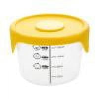 Gnmfd Portable Baby Food Storage Box Microwave Safe Sealed Container, Quantitative Feeding Bowl with Clear Scale and Leakproof Lid for Home Meal Prep, Refrigerator Safe Food Supplement Essentials