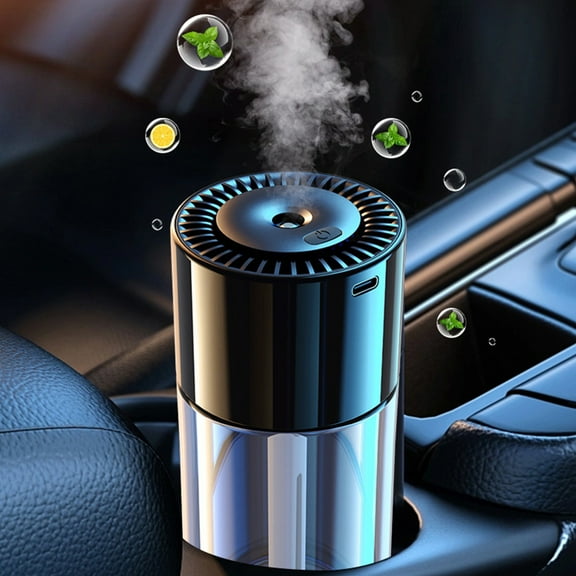 Gnmfd Portable Car and Home Air Purifier with True Filter, Odor Allergies Dust Eliminator, USB Plug-In Compact Personal Purifier for Vehicle Office Bedroom Small Spaces, Fresh Aroma Air Cleaner