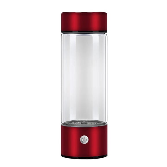 Gnmfd Portable Hydrogen Water Generator Bottle, Rechargeable Glass Health Water Maker 420ML, SPE/PEM Technology for Antioxidant Hydration Anytime Anywhere, Travel Use