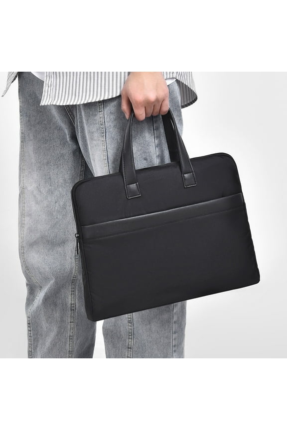 Portable Large Capacity Cloth Document Bag for Business, Training, and Meetings, Stylish Handheld Briefcase for Documents, Laptops, and Daily Essentials, Perfect Father's Day Gift