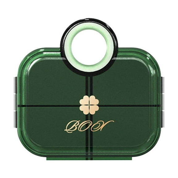 Gnmfd Portable Medication Box Organizer for Pills, Three Meals Daily Tablet Storage Case with Compartments, Compact Travel-Friendly Pill Holder, Storage Bins with Lids