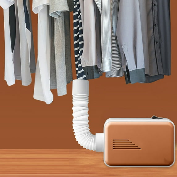 Gnmfd Portable Multi-Functional Shoe Dryer 600W Compact Laundry Dryer for Shoes Clothes Gloves Hats, Circulating Hot Air Quick Drying Device for Home Apartments Hotels Travel Use