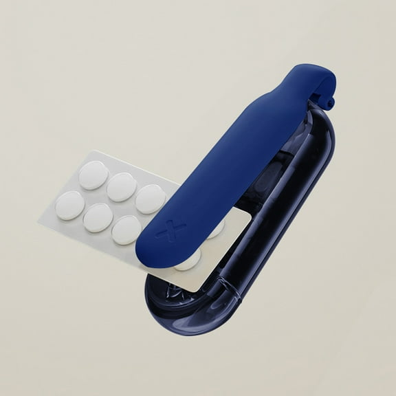 Gnmfd Portable Storage Box, Mini Travel Organizer for Pills Vitamins Small Items, Partitioned Sealed Compartments for Medication Sorting for Elderly Patients Travelers on the Go