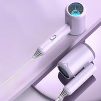 Gnmfd Portable Travel Hair Dryer Lightweight Compact with Folding Handle, High Power Fast Drying, Negative Ion Hair Care Hot Cold Settings for Home Hotel Travel Salon Styling Use