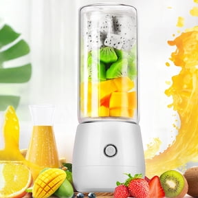 Gnmfd Portable USB Juicer Cup 8.27"x3.35" Mini Fruit Vegetable Blender with One-Button Auto-Clean, Leak-Proof Smoothie Maker for Travel Home Office, Healthy Drinks On-the-Go Nutrition