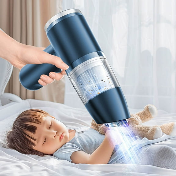 Gnmfd Portable Wireless Vacuum Cleaner for Household and Car Use, Strong Suction for Wet and Dry Messes, Compact Multi-Purpose Cleaning Tool for Car Interior, Pet Hair, Dust