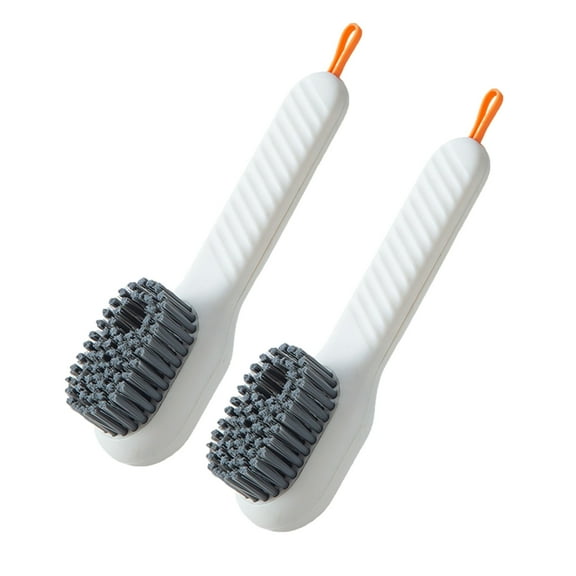 Gnmfd Press Type Automatic Liquid Laundry Brush, Soft Bristle Clothes and Shoe Cleaning Brush with Built-in Detergent Dispenser, Multi-Purpose Household Scrub Brush for Carpet Sink Floor Cleaning