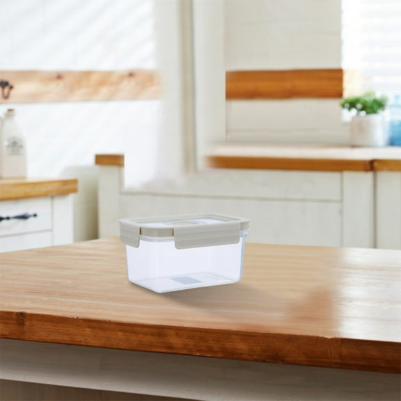 Gnmfd Push Button Airtight Food Storage Container Plastic Canister for Grain Rice Snacks, Stackable Kitchen Storage Bin with Lid for Pantry Organizers and Storage, Holiday Kitchen Storage Organizer