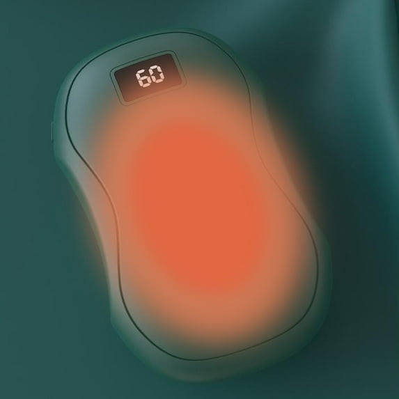 Gnmfd Rechargeable Pocket Hand Warmer 4000mAh Electric Heater for Camping Hunting Outdoor Travel, Quick Heat Double-Sided Pocket Heater Power Bank Function for Women Men Gifts Winter