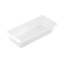 Gnmfd Refrigerator Food Storage Box with Lid, Rectangular Fish Meat Preservation Container, Stackable Kitchen Organizer with Containers with Lids for Vegetables Fruits Meat