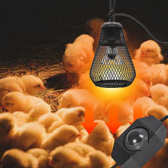 Gnmfd Reptile Heating Lamp Lampshade Mesh Cover Non-Scaldable Pet Warming Cage Bulb Protector for Birds Parrots Tortoises Bearded Dragons Small Animals Home Terrarium Use