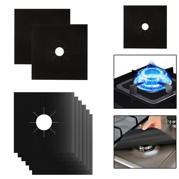 Gnmfd Reusable Gas Range Stovetop Burner Liner Cover, Non-Stick Protective Sheet for Gas Hob Cleaning, Easy Trim Fit, Heat Resistant Oven Mat for Kitchen Cooking Maintenance