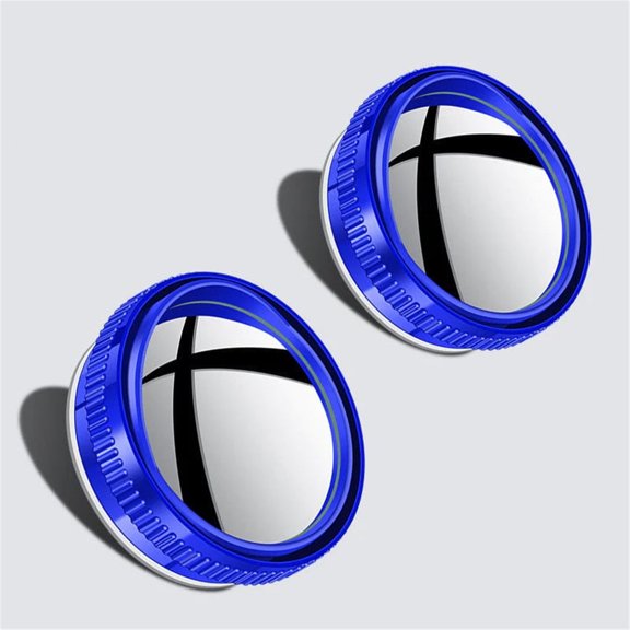 Gnmfd Reversing Suction Cup Round Blind Spot Rearview Mirror, 360° Adjustable HD Wide Angle Car Mirror for Trucks SUVs Motorcycles, Waterproof Safety Accessory for Driving Parking Lane Changing