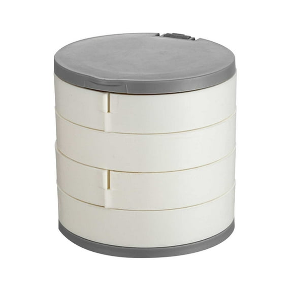 Gnmfd Rotating Jewelry Organizer 360 Degree Earring Holder Storage Box Multi Layer Jewelry Storage Drawers For Rings Bracelets Necklaces Vanity Closet Organizers And Storage Gifts For Women
