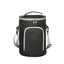 Gnmfd Round Bento Lunch Bag Portable Insulated Cooler Bucket Picnic Ice Bag For Work Office School Travel Food Storage Containers With Lids Closet Organizers Christmas Gifts