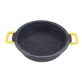 thumbnail image 1 of Gnmfd Round Cake Baking Pan Household Fryer Cake Pan for Cheesecake Fruit Layer Cakes Quiche Chocolate Banana Cakes Oven Microwave Safe, 1 of 1