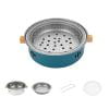 Gnmfd Round Outdoor Barbecue Grill, Portable Charcoal Fire Stove, Iron BBQ Grill for Garden Camping Beach Picnic, Vent Adjustable Cooking Surface, Easy Clean Stove for 3-5 People