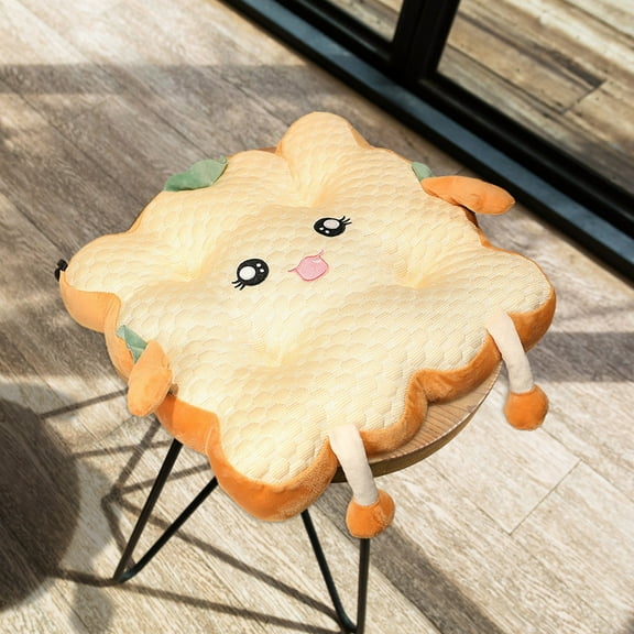 Gnmfd Seat Cushion Soft Hip Protection Chair Pad Breathable Non Slip Floor Cushion for Office Home Sofa Car Blanket Storage Basket with Throw Blanket Chest for Living Room Bedroom Home Decor