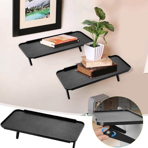 Gnmfd Set-Top Box Monitor Stand, Adjustable TV Computer Screen Storage Rack, Non-Slip Desktop Organizer, Electronics Storage Cabinet, Home Office Desk Storage, Storage Shelves and Drawers