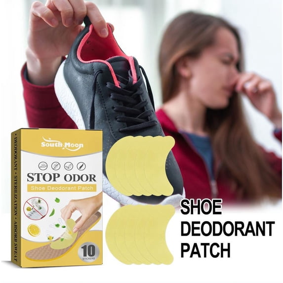 Gnmfd Shoe Odor Patches Deodorizer for Shoes and Feet, Natural Lemon and Peppermint Extracts for Safe Odor Removal, Easy to Use for Sneakers, Daily Shoes and Gym Bags