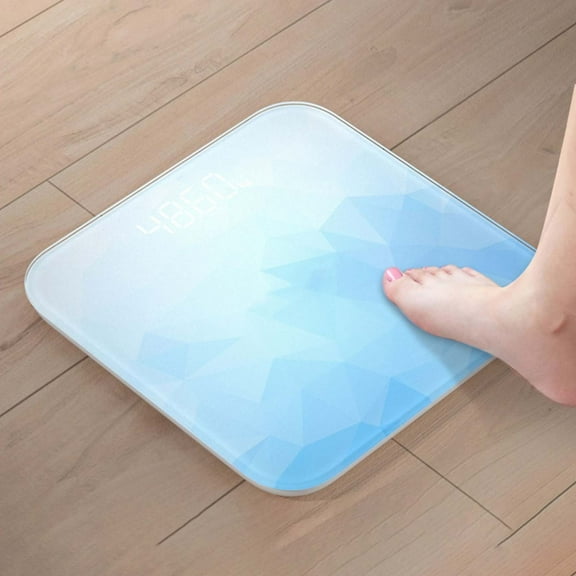 Gnmfd Smart Digital Bathroom Scale, High Precision Body Weight Scale with LCD Display, Portable Electronic Health Scale for Home Fitness Weight Tracking Adults