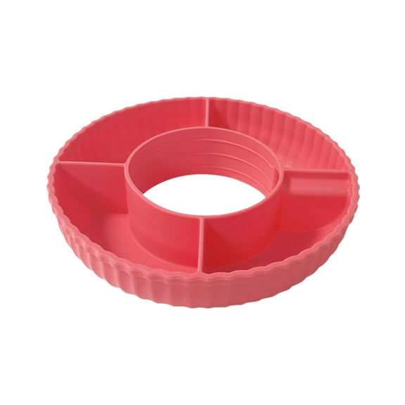 Gnmfd Snack Plates for Cups, Fruit Candy Combo Plates, Food Grade Reusable Silicone Snack Tray for STANLEY 40oz Glass Cups, Party Serving for Home Kitchen