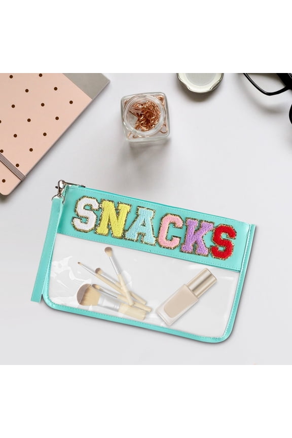 Snack Storage Zipper Bag Handheld Waterproof Cosmetic Toiletry Organizer for Travel, Closet Organizers and Storage, Storage Bins with Lids, Storage Drawers, Bathroom Storage, Holiday Storage