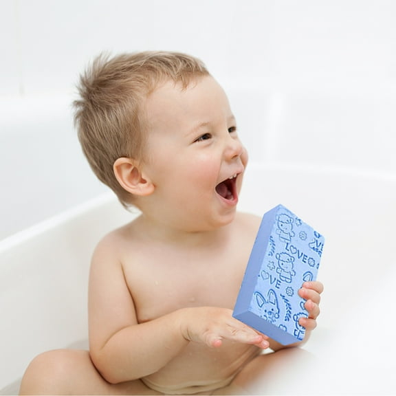 Gnmfd Soft Bath Sponge, High-Density Gentle Exfoliating Shower Sponge, Non-Scrubbing Body Cleansing Towel for Smooth Healthy Skin for Home Bath or Travel Use