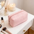 thumbnail image 1 of Gnmfd Soft Cosmetic Storage Bag Travel Organizer Pouch, Cute Lightweight Makeup Case With Zipper, Portable Toiletry And Accessory Holder For Daily Commuting, Trips, Gifts And Drawer Tidying, 1 of 6
