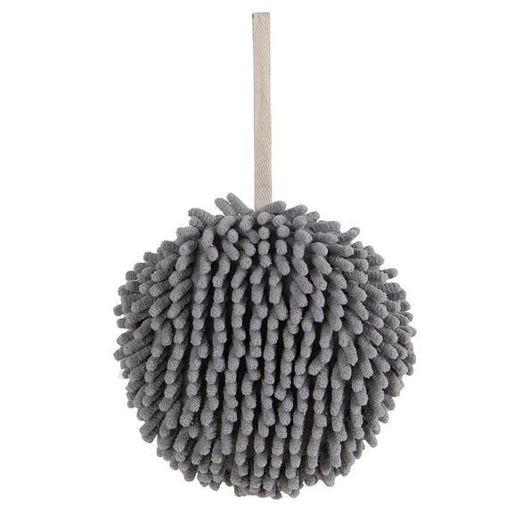 Gnmfd Soft Hand Towel Cute Dry Dishcloth, Super Absorbent Chenille Round Hanging Towel For Kitchen Bathroom Office Hand Drying Home Daily Cleaning Use