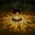 thumbnail image 1 of Gnmfd Solar Lanterns Outdoor Waterproof Hanging LED Lights Metal Decorative Light for Yard Patio Tabletop Garden Decor Gifts for Holidays Christmas Lights Fairy Lights, 1 of 6