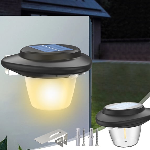 Gnmfd Solar Outdoor Lights Motion Sensor Solar Powered LED Wall Security Lights 3 Modes High Sensitivity Photosensitive for Fence Yard Garden Patio Front Door Outdoor Decorations