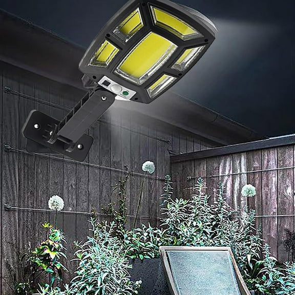 Gnmfd Solar Street Lights Outdoor Motion Sensor LED Wall Lights with 3 Adjustable Modes for Garden Yard Driveway Patio Security Night Lights Plug Into Wall Solar Lights Outdoor Waterproof
