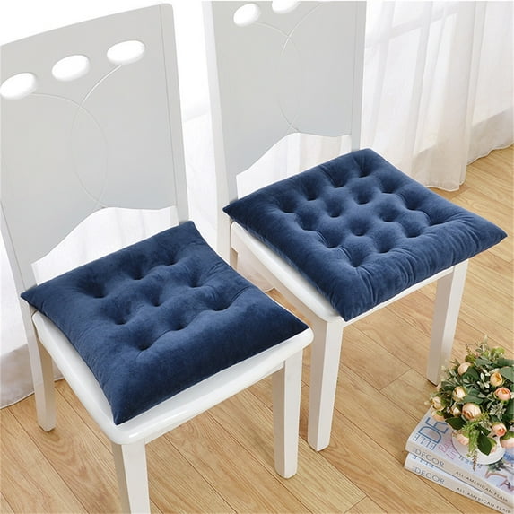 Gnmfd Solid Color Frosted Chair Cushion Seat Pad for Dining Office Student Chair All-Season Thick Soft Comfort Support Non-Fading Home Kitchen Living Room Holiday Christmas Blanket Ladder