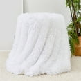 thumbnail image 1 of Gnmfd Solid Color Throw Blanket 47"x30" Sofa Bed Blanket Cover for Couch Nap Movie Watching, Soft Fuzzy Warm Blanket for Living Room Bedroom, Christmas Gift Blanket Storage Option, 1 of 3