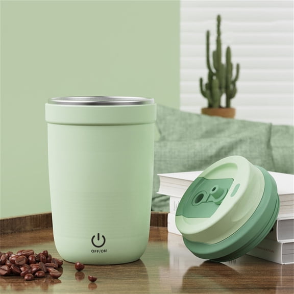 Gnmfd Stainless Steel Automatic Mixing Cup Rechargeable Self Stirring Coffee Mug, Portable USB Electric Stirrer Cup for Office Home Travel Hot Drink