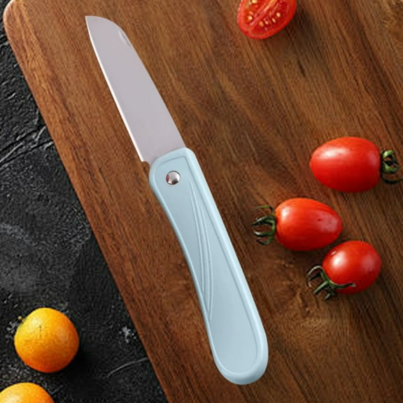 Gnmfd Stainless Steel Folding Fruit Knife Portable Peeling Mini Knife Ergonomic Handle for Travel, Outdoor, Picnic, Home, Fruit Preparation, Compact Multi-Purpose Kitchen Tool, Food Cutting