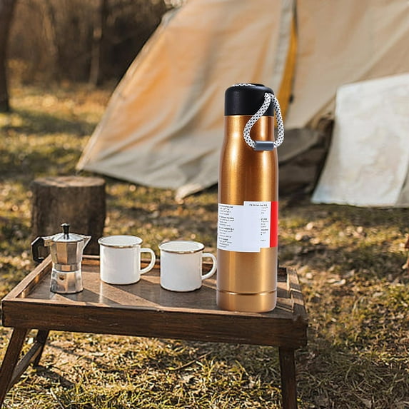 Gnmfd Stainless Steel Insulated Sports Water Bottle, Large Capacity Vacuum Flask for Hiking Camping Gym Travel Outdoor Activities Hot Cold Beverage Holder