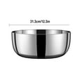 thumbnail image 1 of Gnmfd Stainless Steel Kitchen Wash Basin, Multi Purpose Vegetable Fruit Rice Dough Mixing Bowl, Non Slip Large Basin for Food Preparation Home Cooking Baking Cleaning Kitchen Essentials, 1 of 2