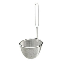 Gnmfd Stainless Steel Ramen Colander Basket, Long Handle Noodle Fry Strainer for Boiled Pasta Dumpling French Fries, Kitchen Cooking Utensil Tool