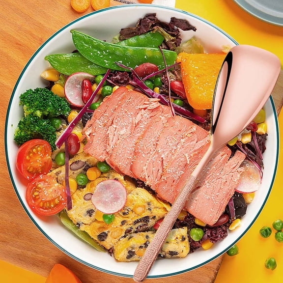 Gnmfd Stainless Steel Serving Spoon for Restaurant and Home, Portioning and Mixing Utensil, Ergonomic Handle for Easy Serving, Family Dinner, Catering, Buffet, Kitchen Essentials